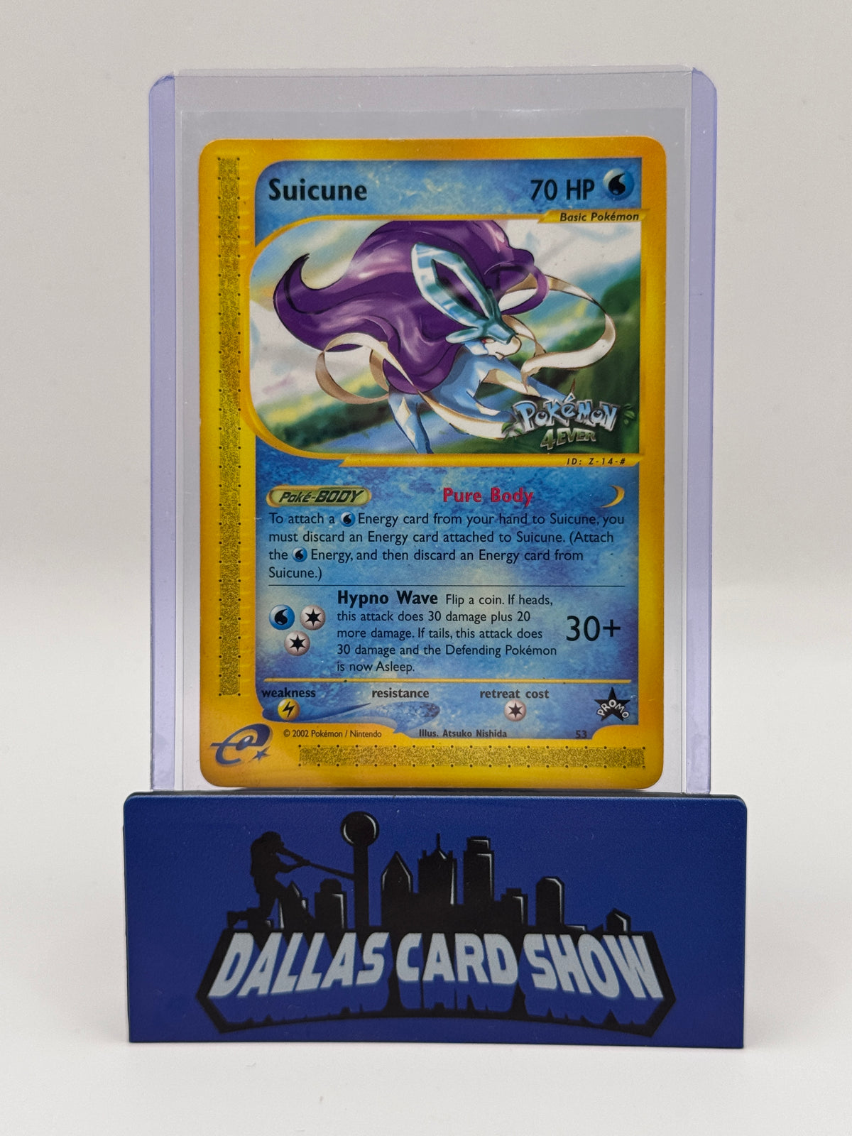 2002 Pokemon - Suicune (Promo) - #53 Pokemon4Ever Promo LP