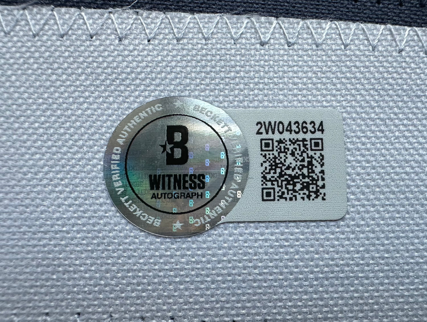 EUGENE LOCKHART DALLAS COWBOYS SIGNED BLUE JERSEY w/MULTI INSCs XL BAS