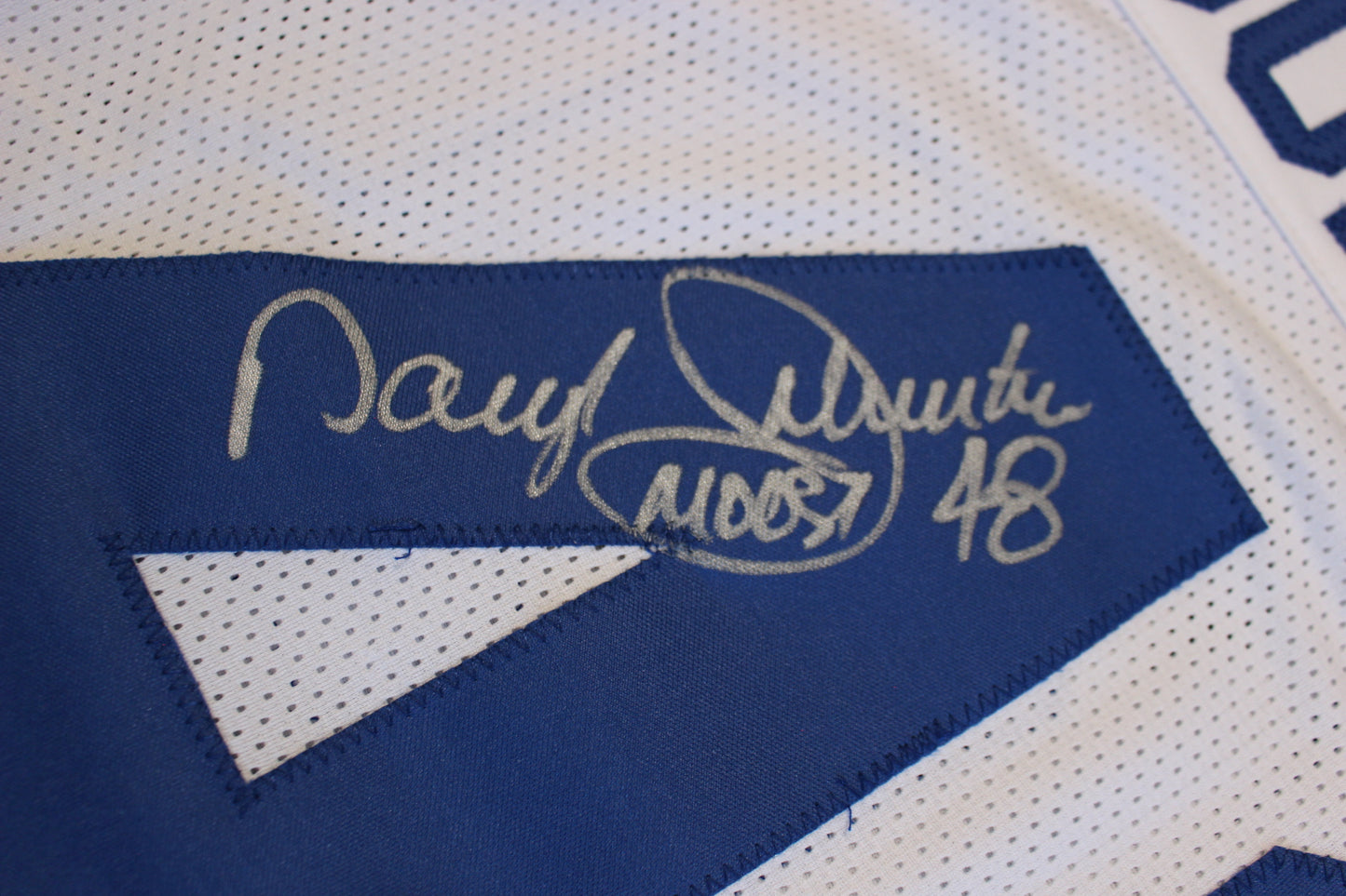 DARYL JOHNSTON DALLAS COWBOYS SIGNED HOME FOOTBALL JERSEY 3XL BAS COA
