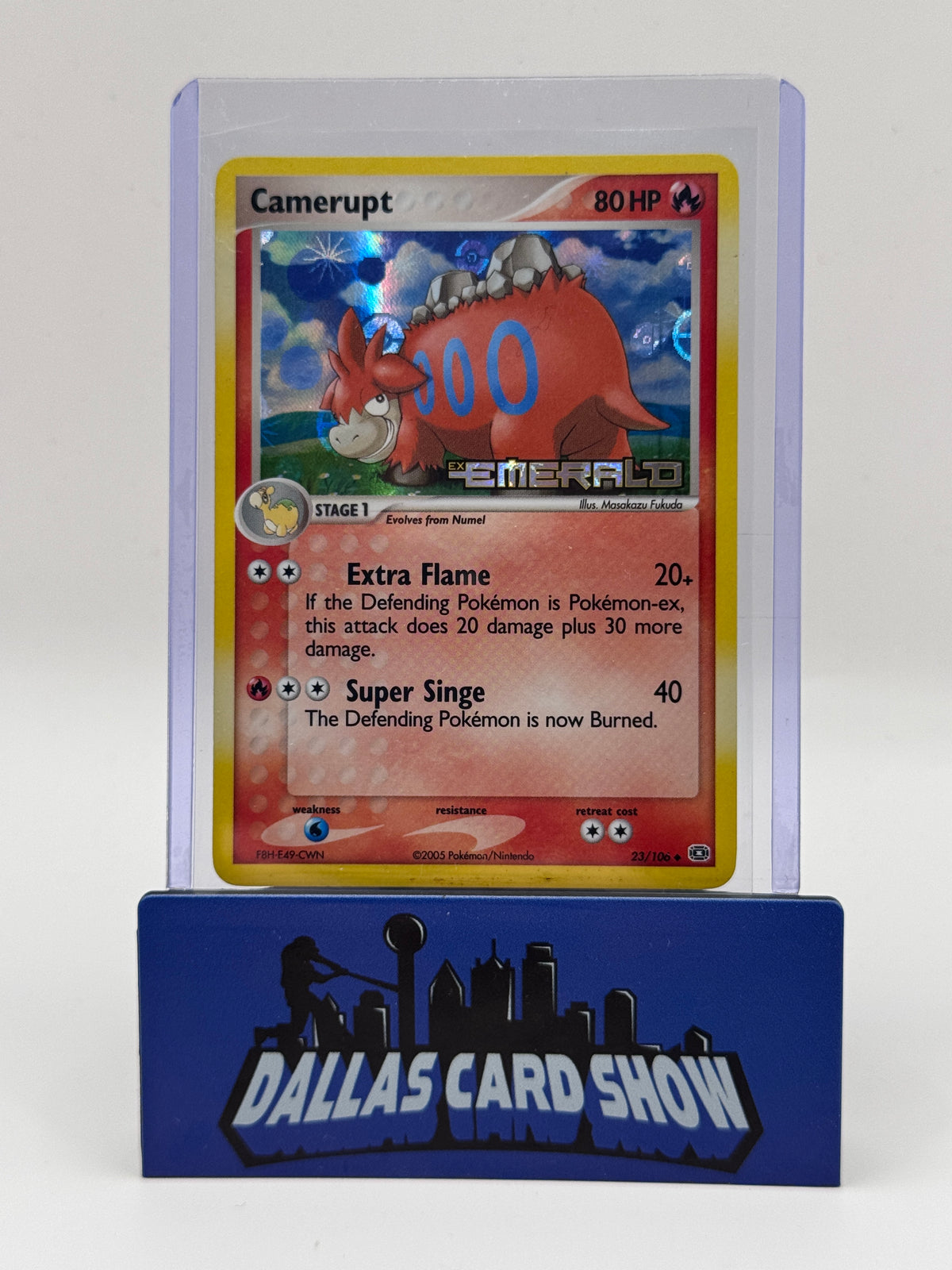 2005 Pokemon - Camerupt (Rev. Holo) - 23/106 EX Emerald NM