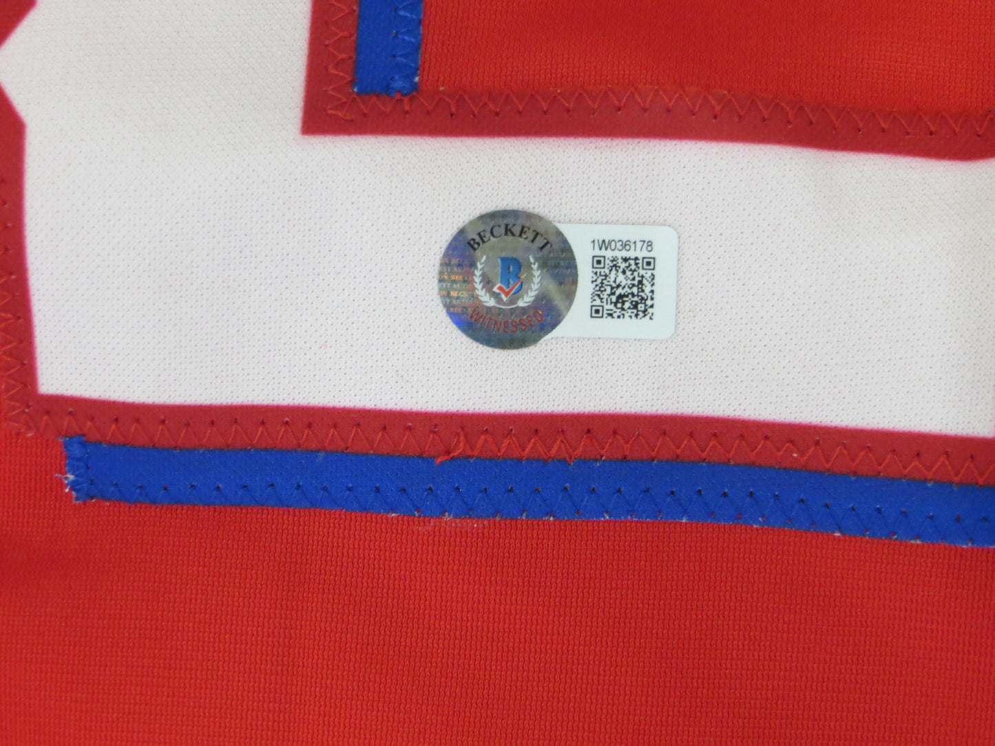 JOSH HAMILTON TEXAS RANGERS SIGNED RED JERSEY size XL BAS COA