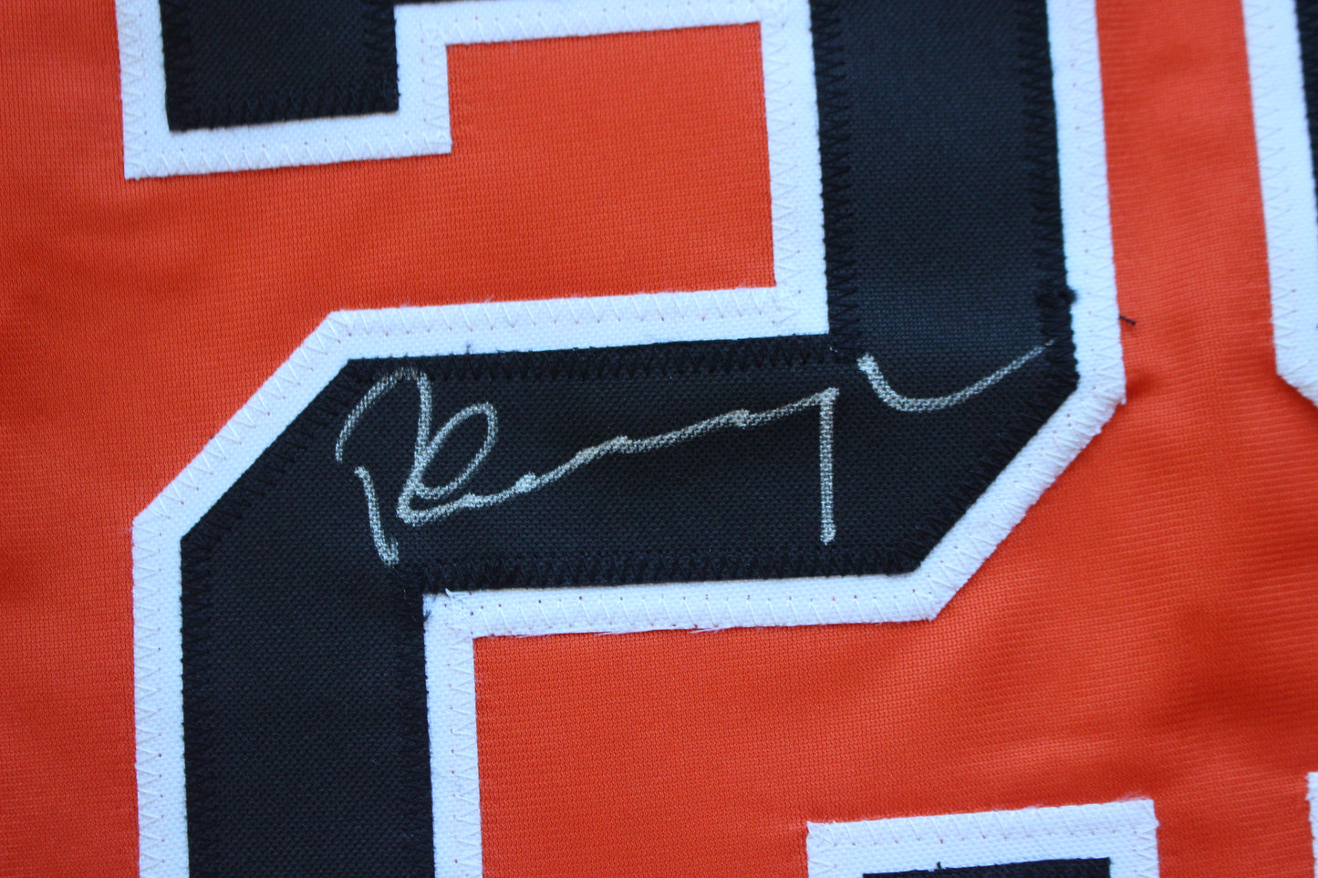 PETE INCAVIGLIA OSU ORANGE #29 "GO POKES" with STATS JSA