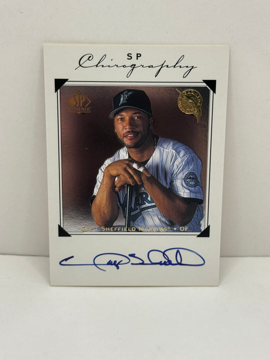 1998 Upper Deck SP Gary Sheffield SP Chirography Auto #GS