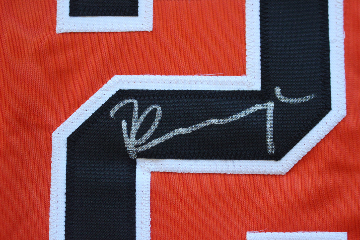 PETE INCAVIGLIA OSU ORANGE #29 "GO POKES" with STATS JSA