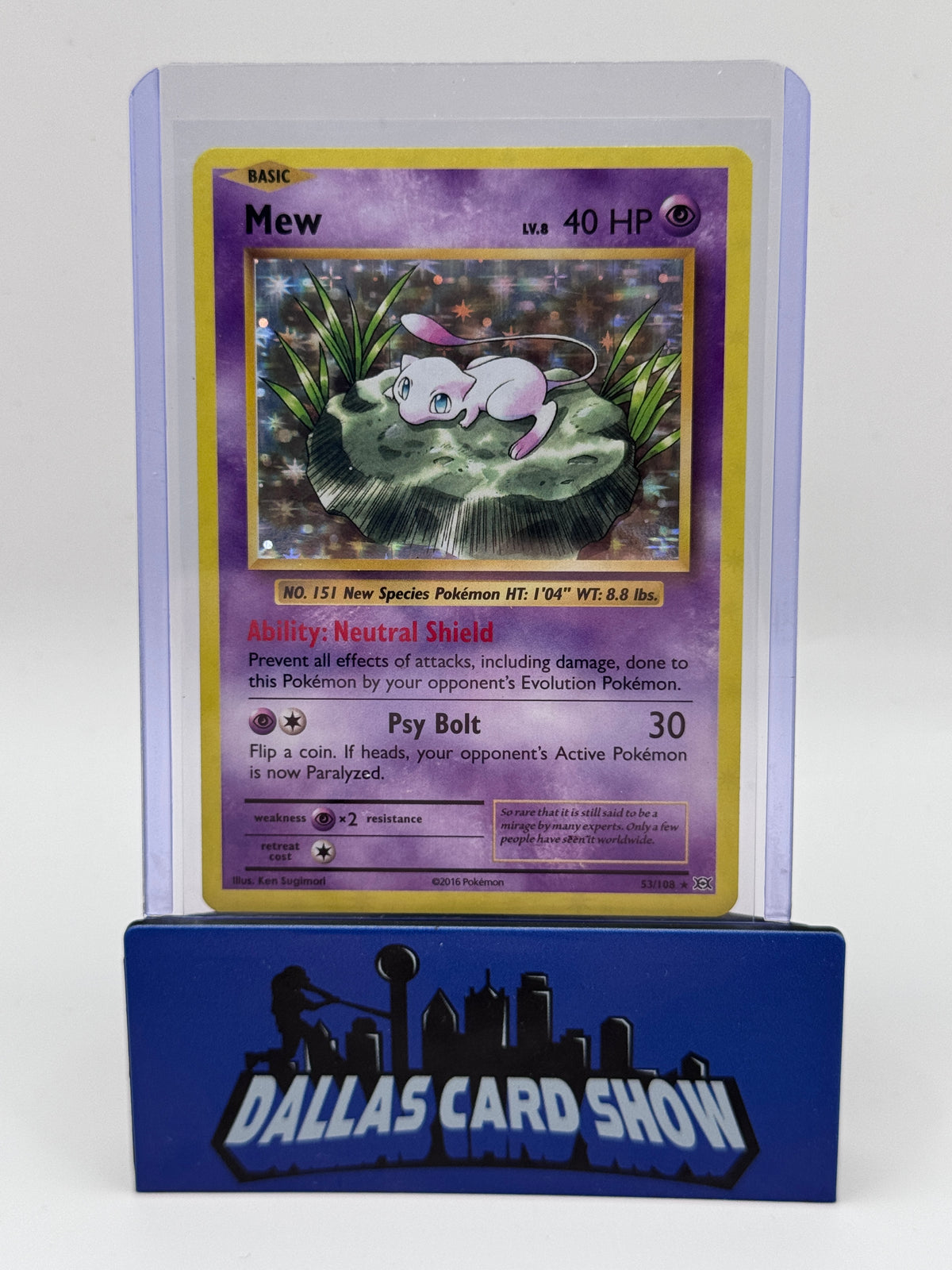 2016 Pokemon - Mew (Holo) - 53/108 XY Evolutions LP