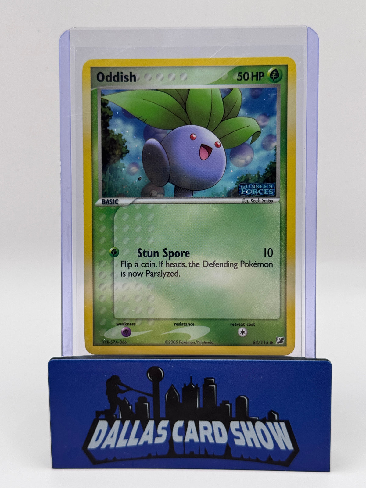 2005 Pokemon - Oddish (Rev. Foil) - 64/115 EX Unseen Forces NM