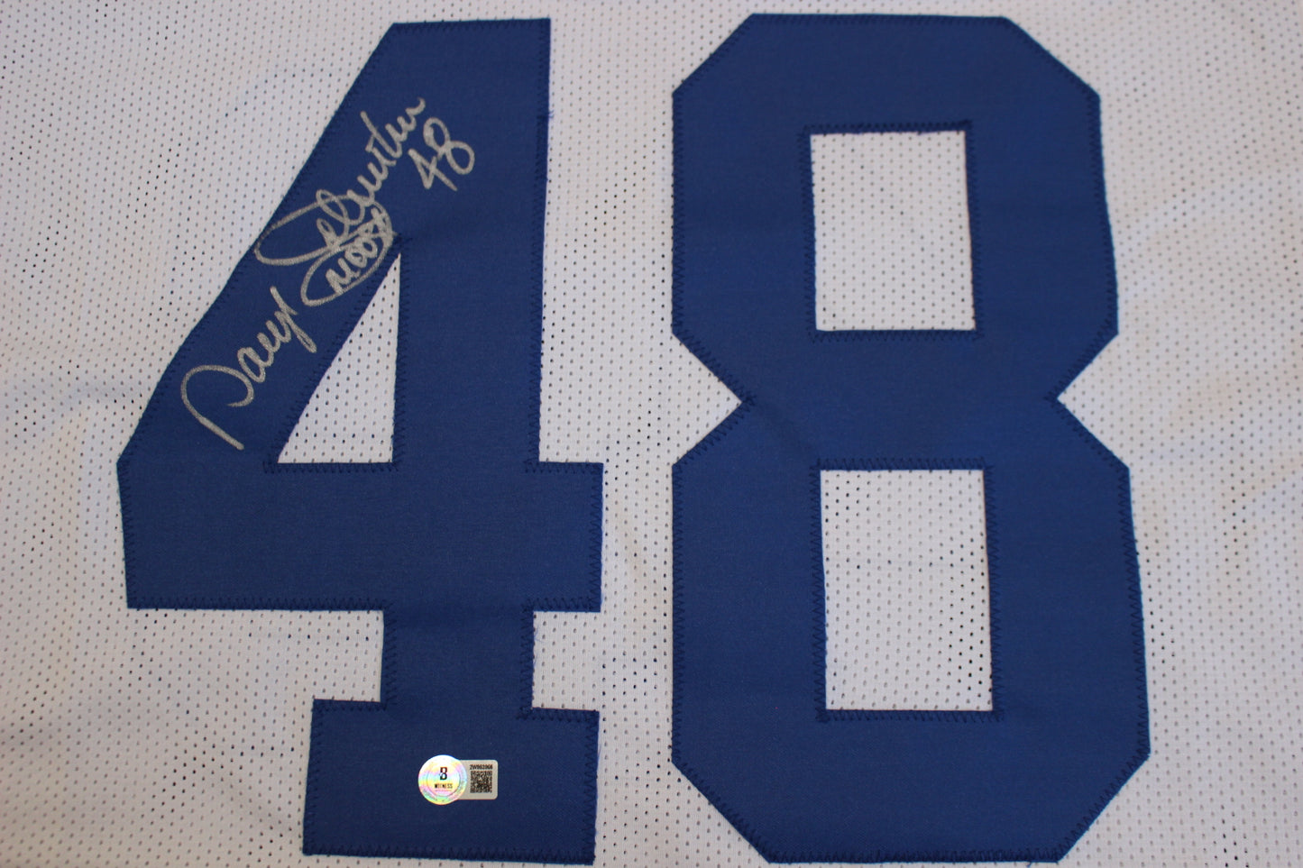DARYL JOHNSTON DALLAS COWBOYS SIGNED HOME FOOTBALL JERSEY 3XL BAS COA