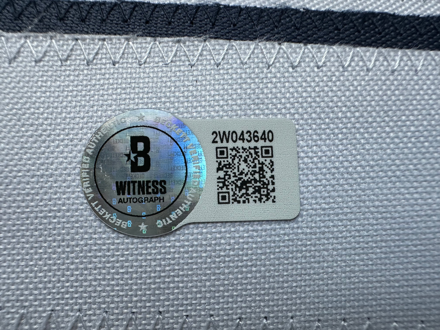 EUGENE LOCKHART DALLAS COWBOYS SIGNED BLUE JERSEY w/MULTI INSCs L BAS