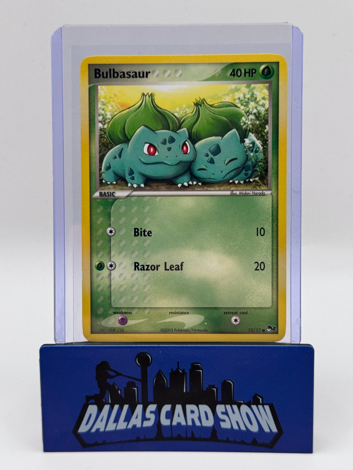 2005 Pokemon - Bulbasaur - 12/17 Pop Series 2 MP
