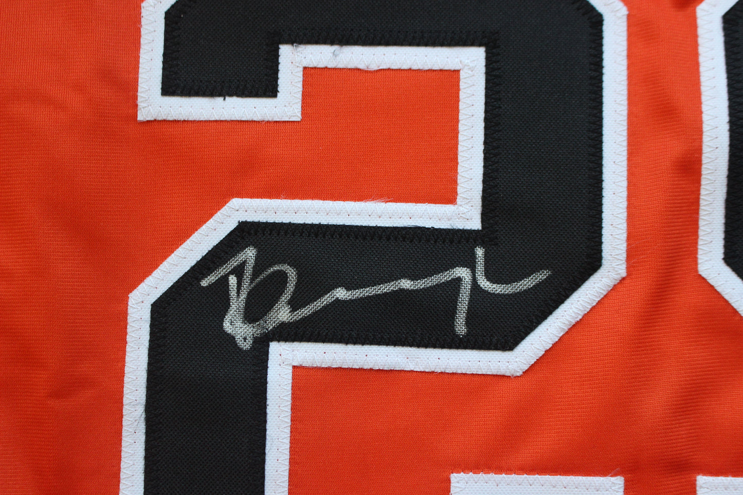 PETE INCAVIGLIA OSU ORANGE #29 "GO POKES" with STATS JSA
