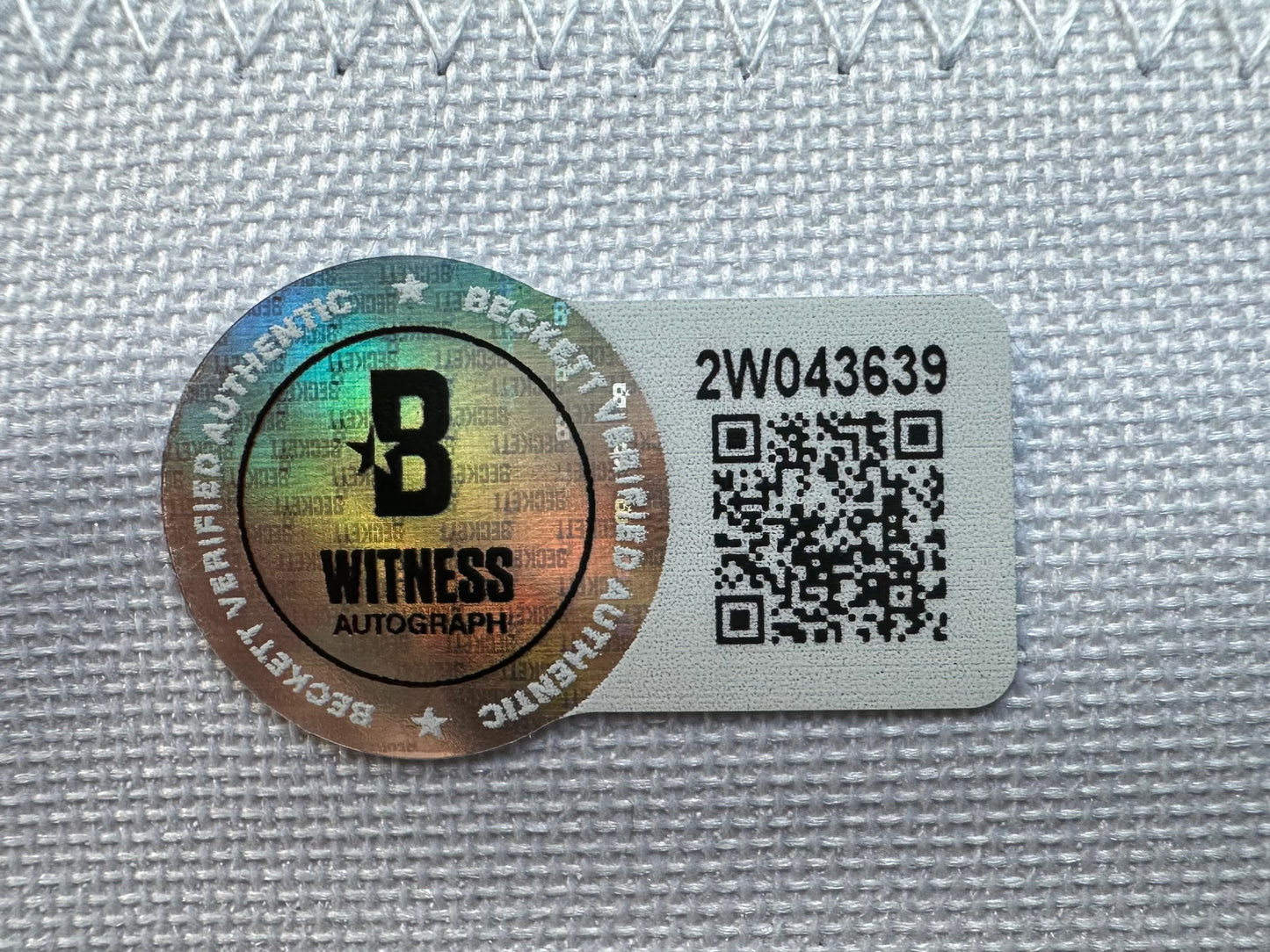 EUGENE LOCKHART DALLAS COWBOYS SIGNED BLUE JERSEY w/MULTI INSCs L BAS