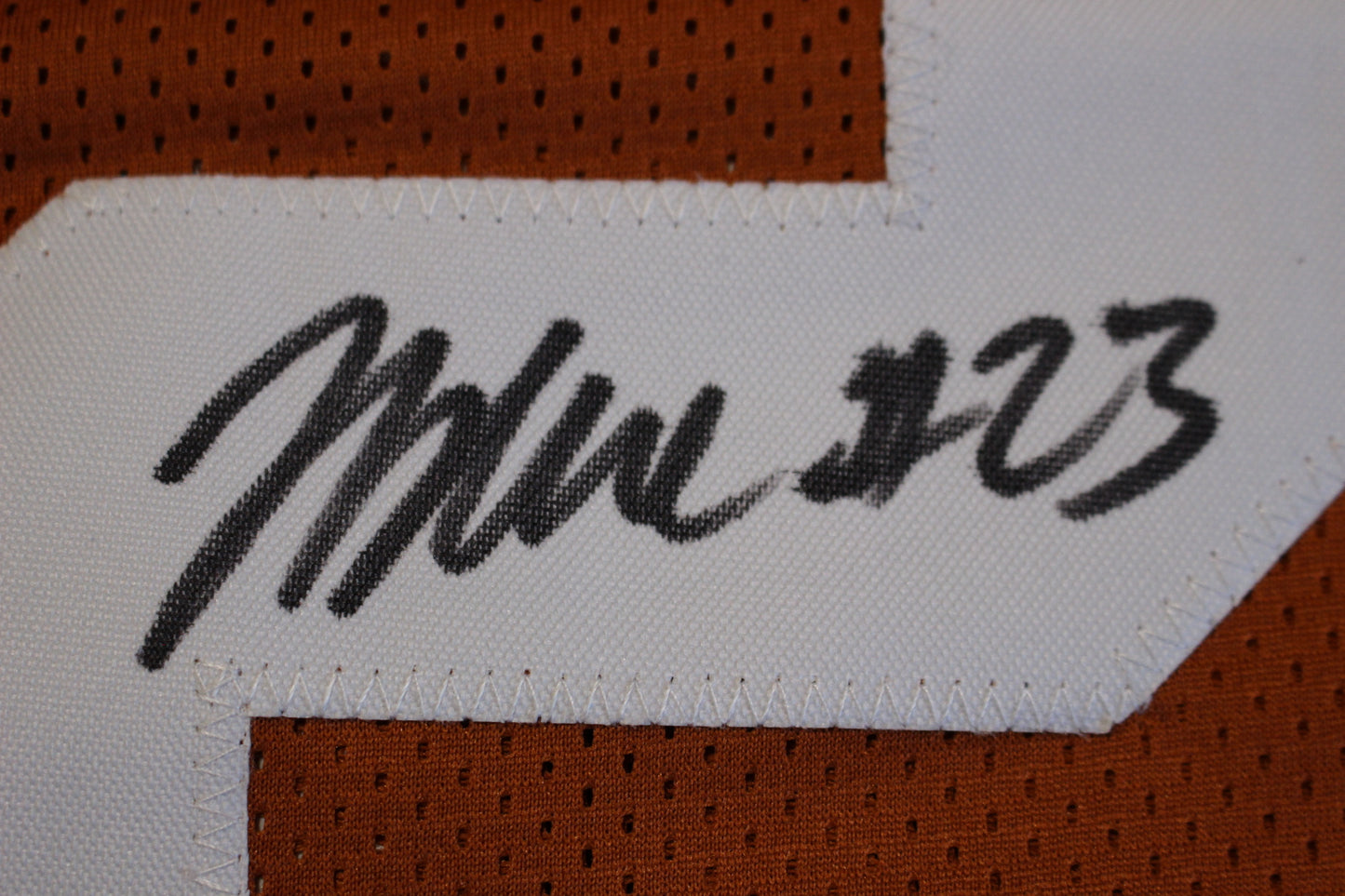JAYDON BLUE TEXAS LONGHORNS SIGNED BURNT ORANGE FOOTBALL JERSEY Cowboys BAS COA