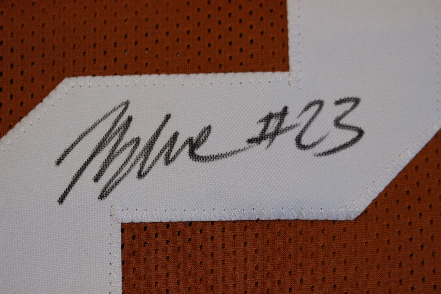 JAYDON BLUE TEXAS LONGHORNS SIGNED BURNT ORANGE FOOTBALL JERSEY Cowboys BAS COA