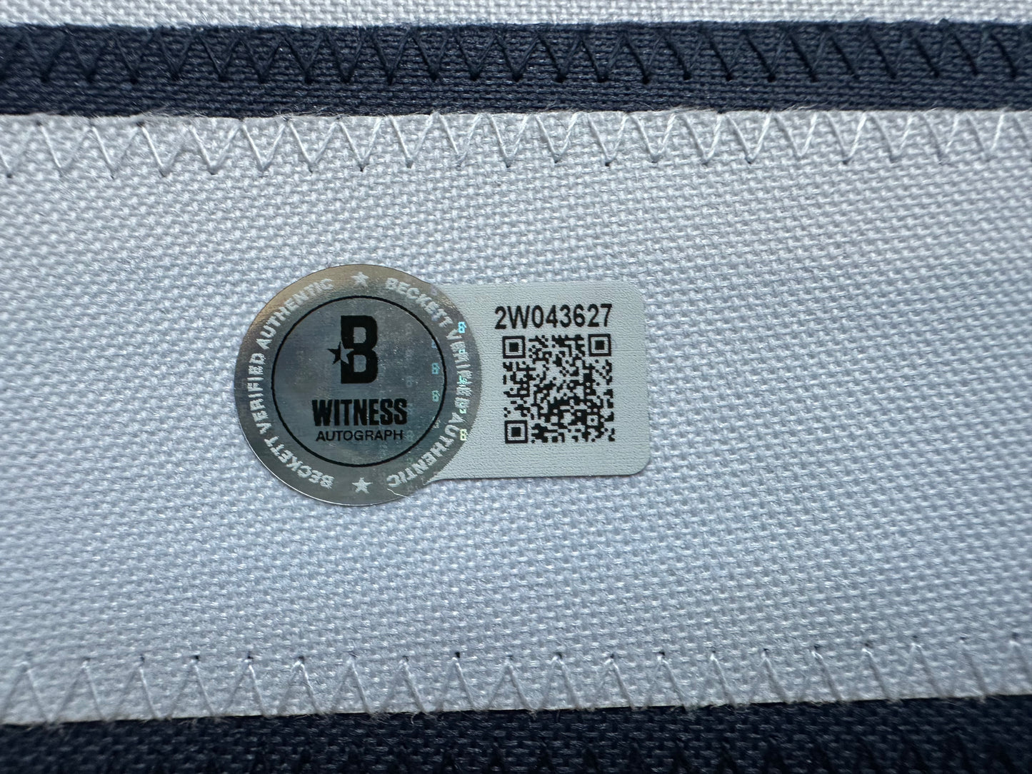 EUGENE LOCKHART DALLAS COWBOYS SIGNED BLUE JERSEY w/MULTI INSCs 2XL BAS