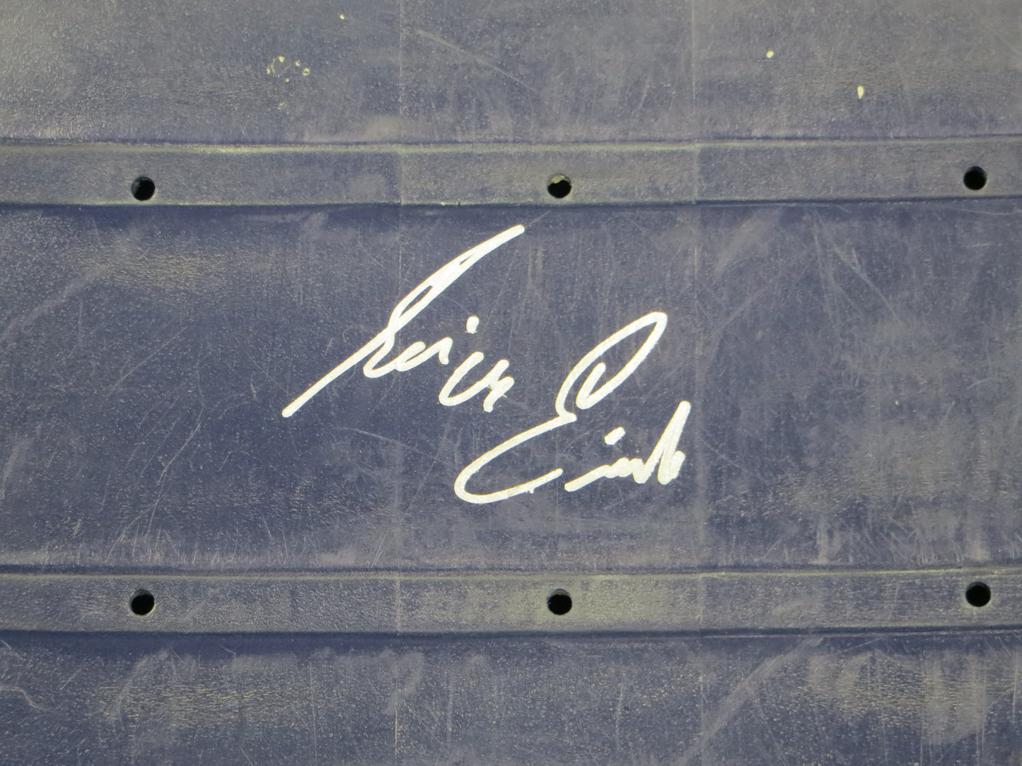 KEVIN VON ERICH SIGNED ORIGINAL TEXAS STADIUM Seat Bottom BAS COA