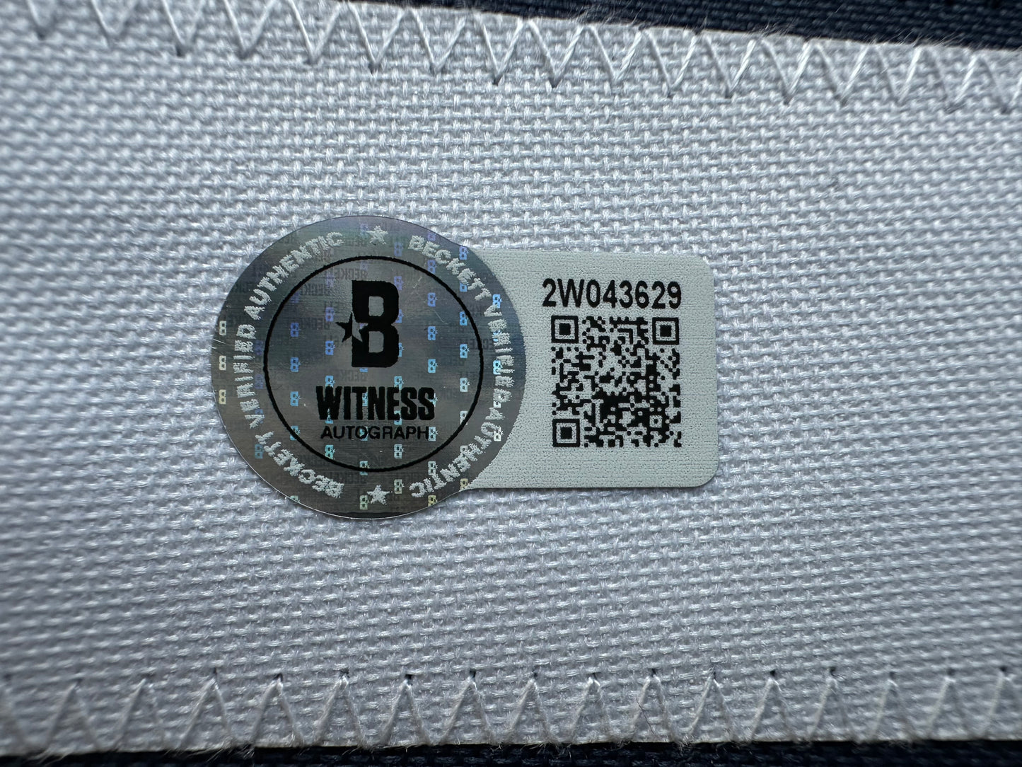 EUGENE LOCKHART DALLAS COWBOYS SIGNED BLUE JERSEY w/MULTI INSCs 2XL BAS