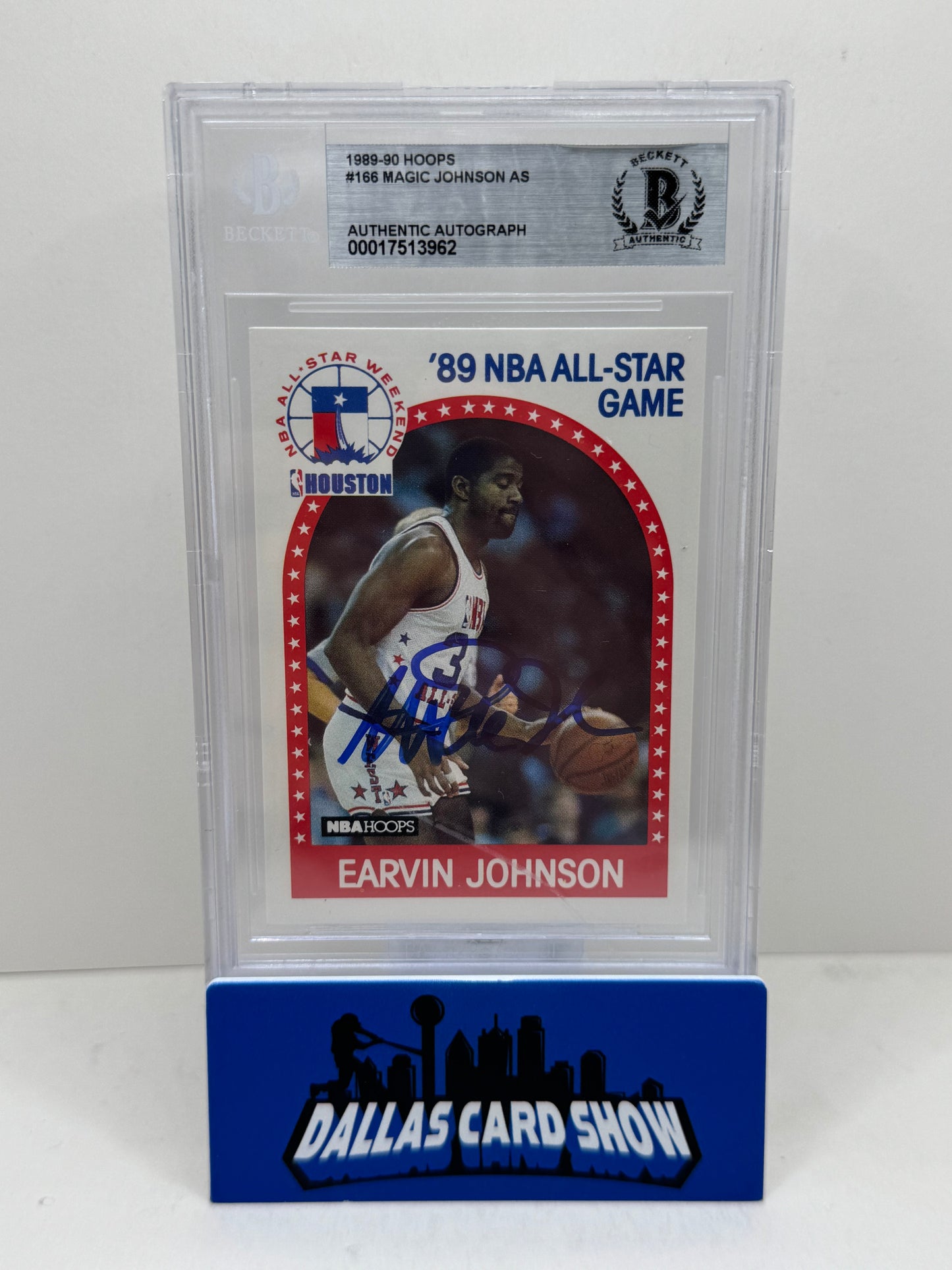 1989-90 Hoops #168 Magic Johnson All-Star game Autograph BGS Authentic
