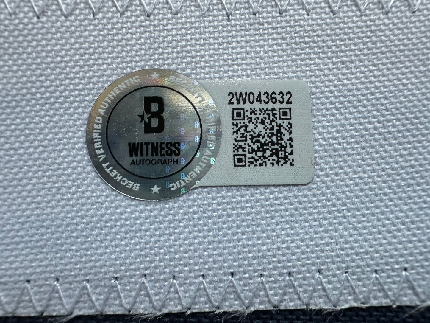 EUGENE LOCKHART DALLAS COWBOYS SIGNED BLUE JERSEY w/MULTI INSCs 3XL BAS