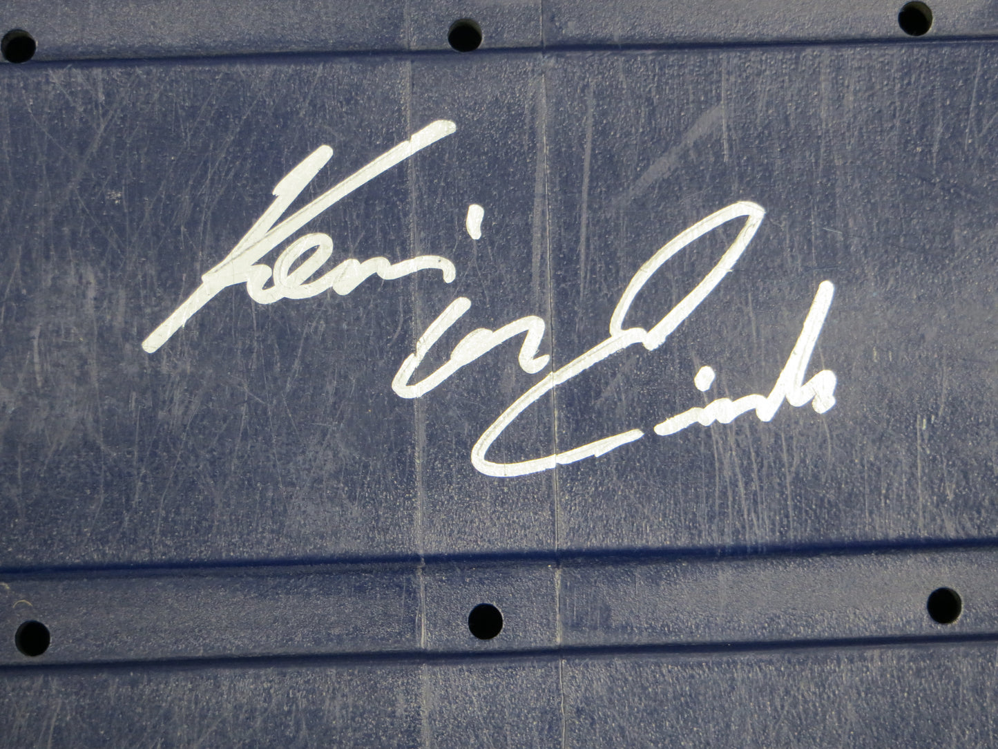 KEVIN VON ERICH SIGNED ORIGINAL TEXAS STADIUM Seat Bottom BAS COA