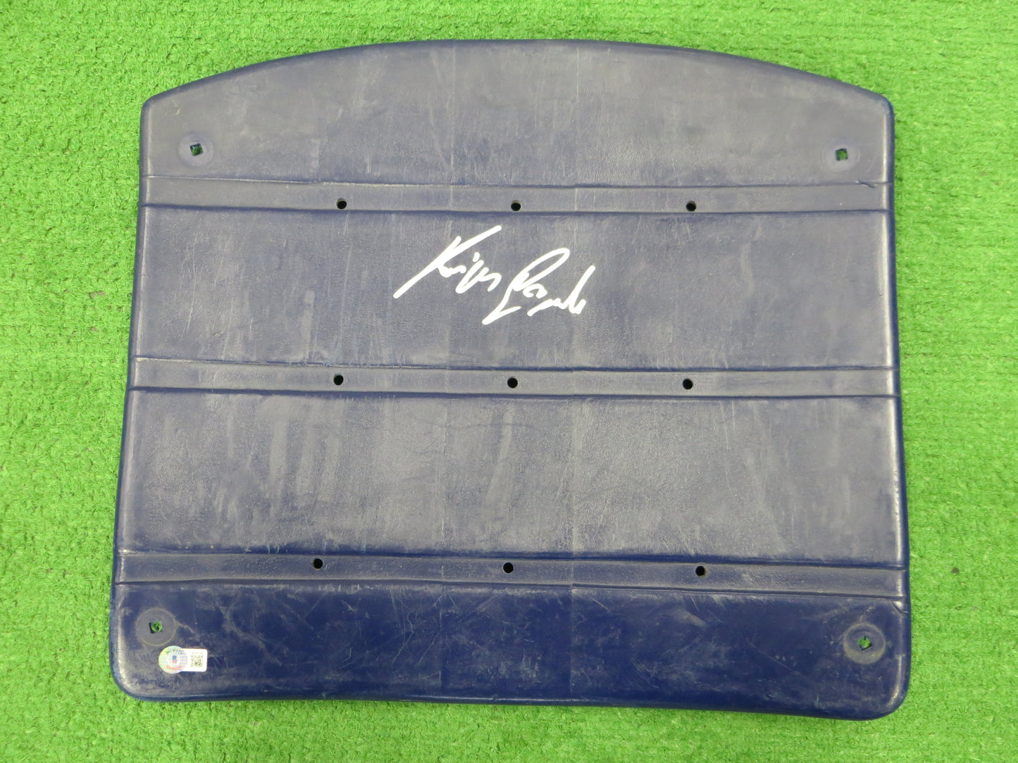 KEVIN VON ERICH SIGNED ORIGINAL TEXAS STADIUM Seat Bottom BAS COA