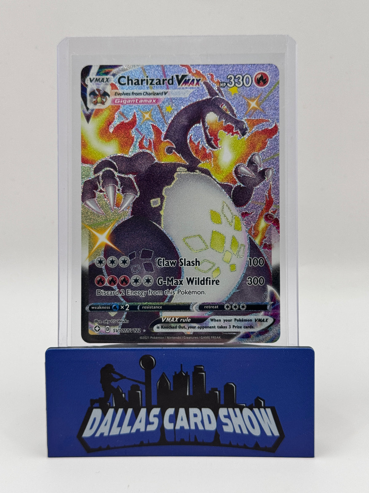 2021 Pokemon - Charizard VMAX (Shiny) - SV107/SV122 Shining Fates NM