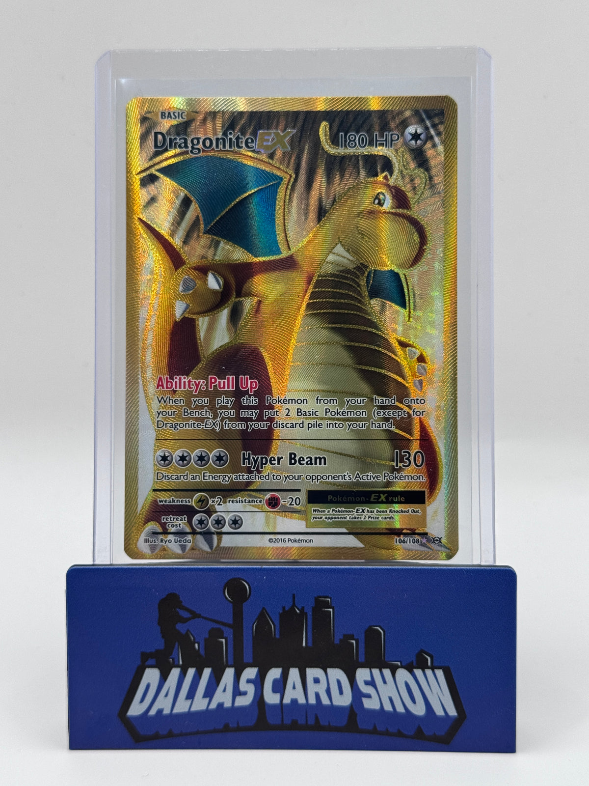 2016 Pokemon - Dragonite EX (Full Art) - 106/108 XY Evolutions NM