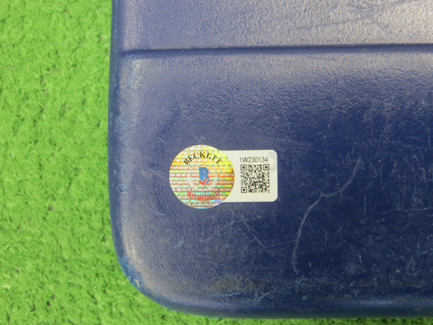 KEVIN VON ERICH SIGNED ORIGINAL TEXAS STADIUM Seat Bottom BAS COA
