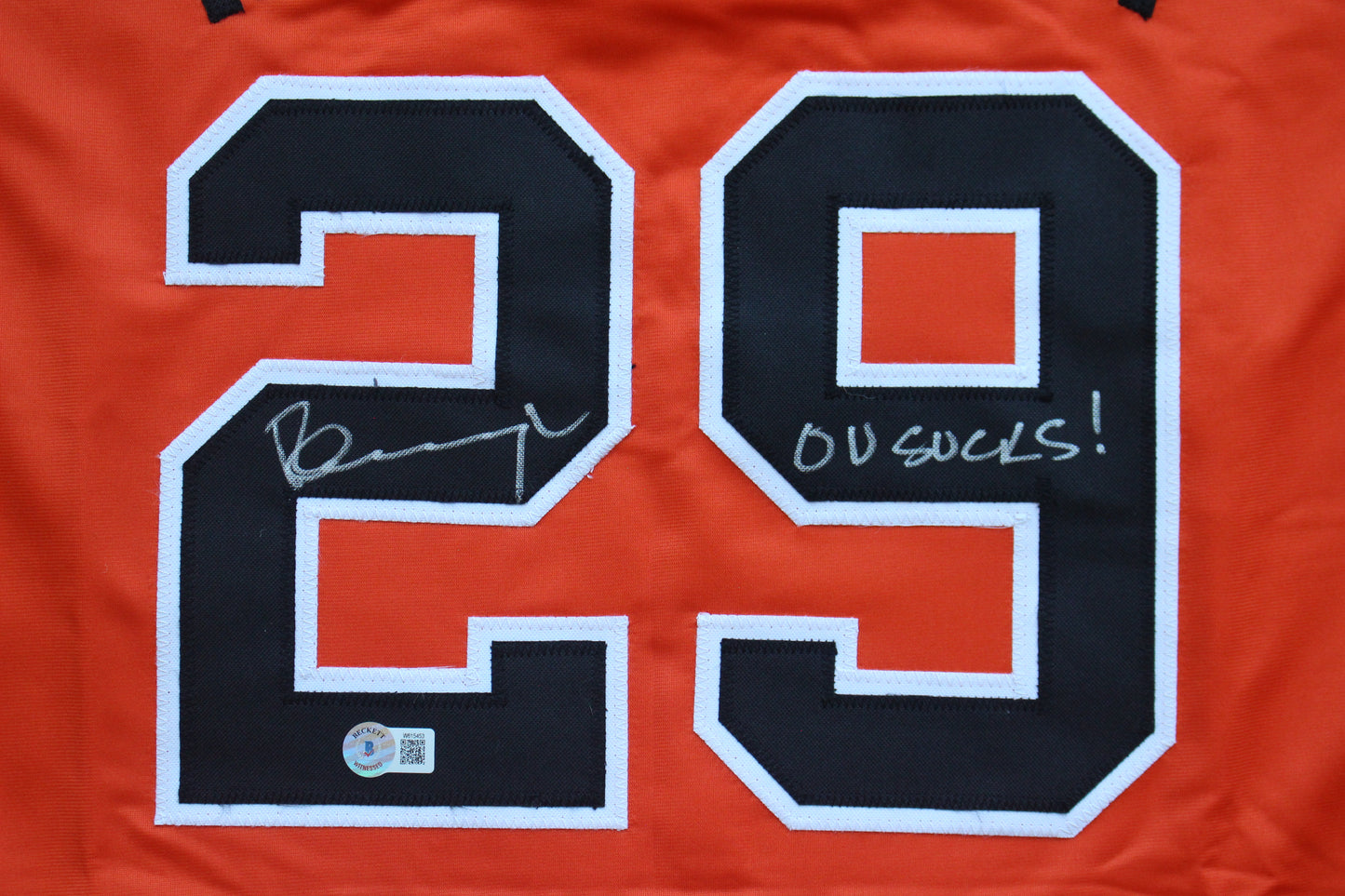 PETE INCAVIGLIA OSU ORANGE #29 "OU SUCKS!" with STATS