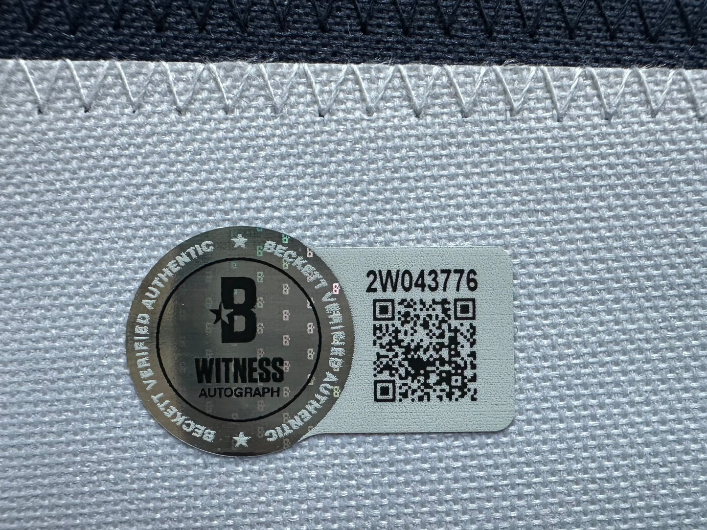 EUGENE LOCKHART DALLAS COWBOYS SIGNED BLUE JERSEY w/MULTI INSCs 3XL BAS