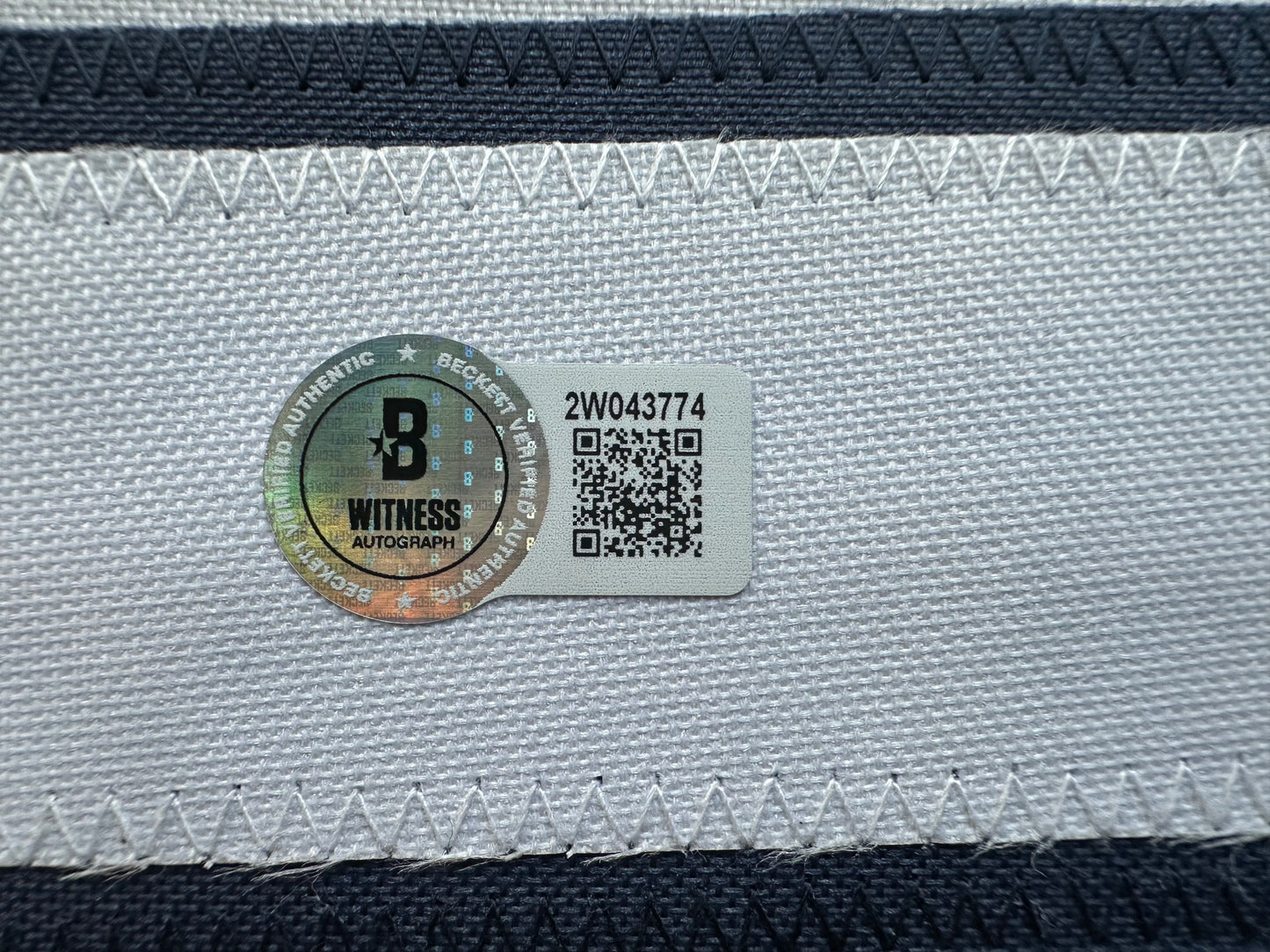 EUGENE LOCKHART DALLAS COWBOYS SIGNED BLUE JERSEY w/MULTI INSCs 3XL BAS