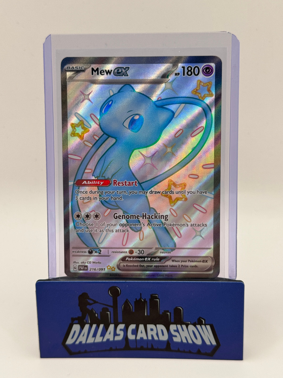 2024 Pokemon - Mew ex (Shiny Full Art) - 216/091 Paldean Fates NM