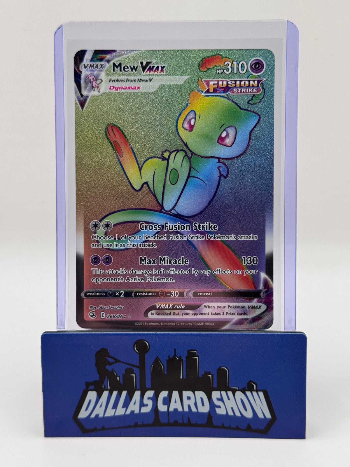 2021 Pokemon - Mew VMAX (Secret) - 268/264 Fusion Strike NM