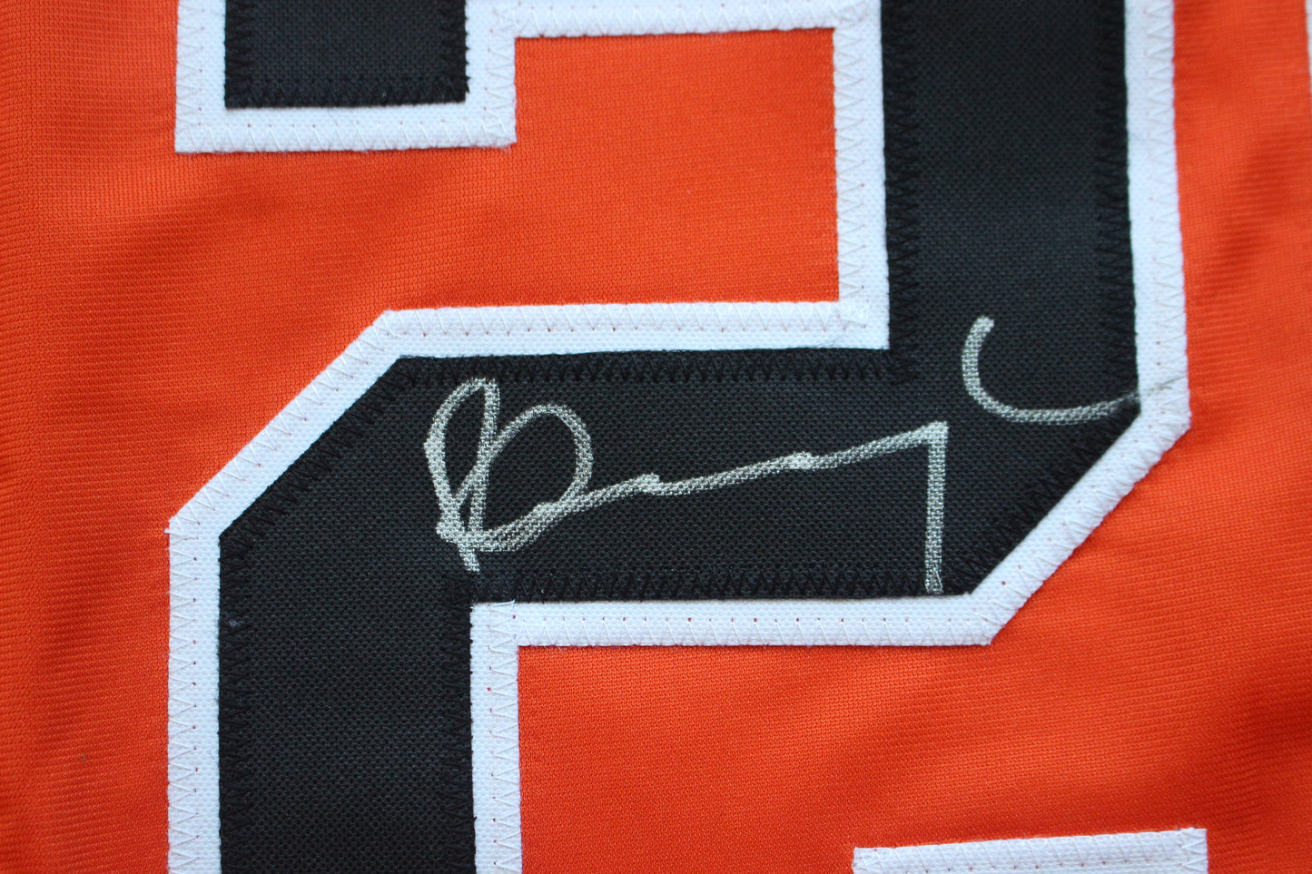 PETE INCAVIGLIA OSU ORANGE #29 "OU SUCKS!" with STATS JSA