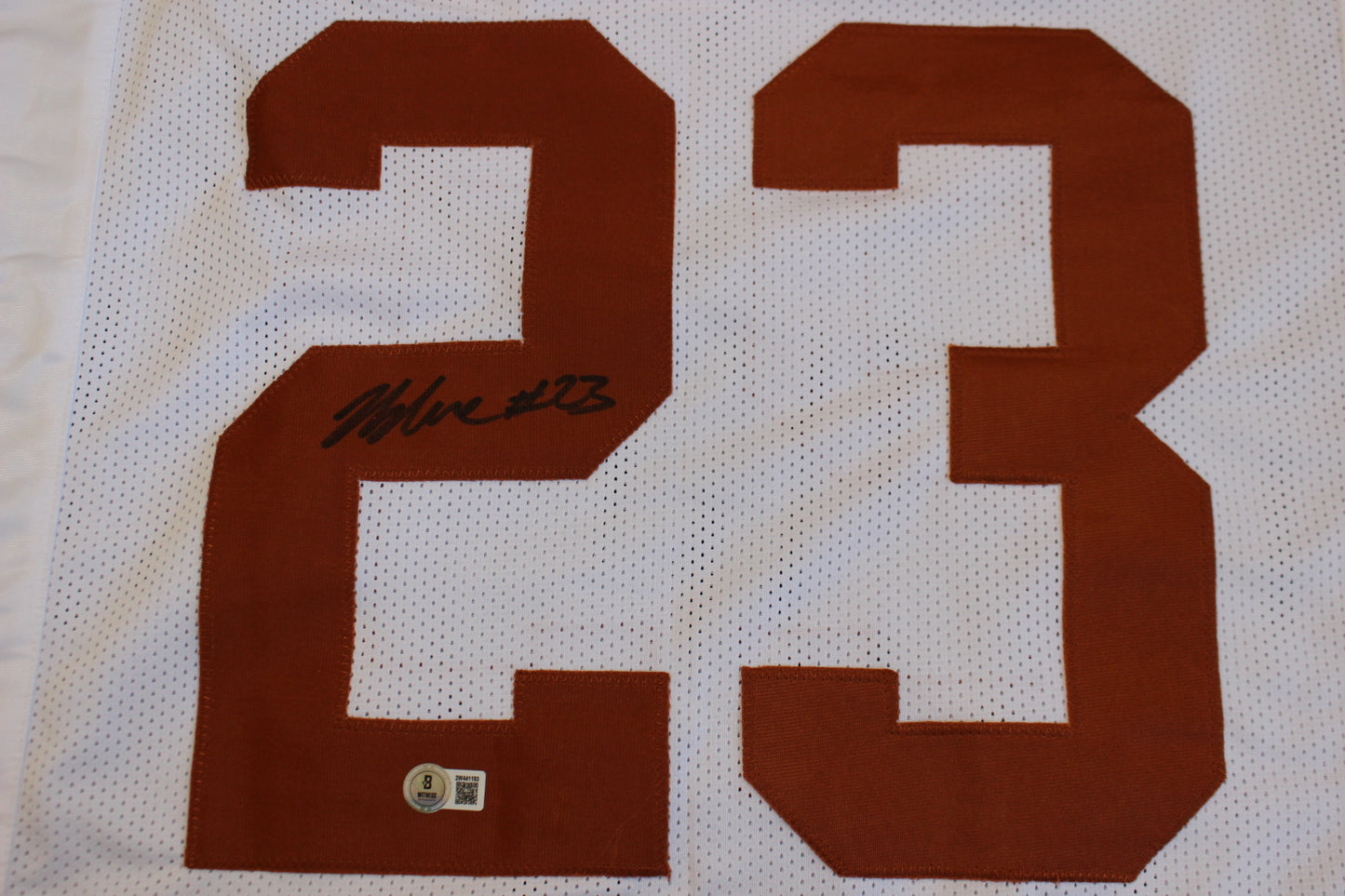 JAYDON BLUE TEXAS LONGHORNS SIGNED HOME FOOTBALL JERSEY Cowboys BAS