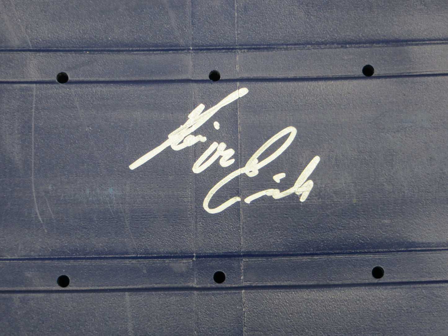 KEVIN VON ERICH SIGNED ORIGINAL TEXAS STADIUM Seat Bottom BAS COA