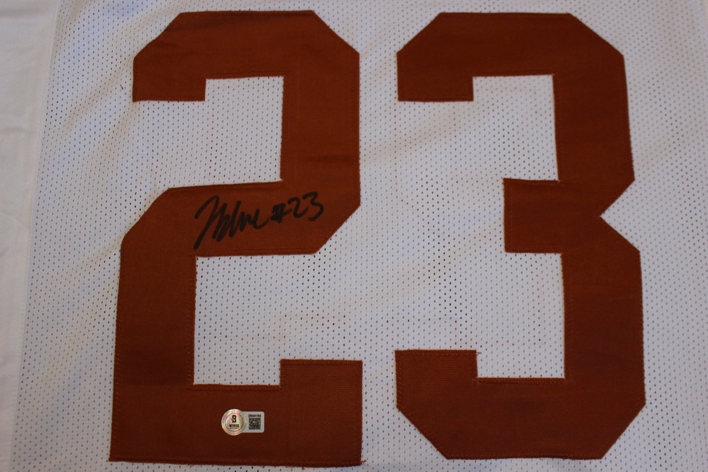 JAYDON BLUE TEXAS LONGHORNS SIGNED HOME FOOTBALL JERSEY Cowboys BAS