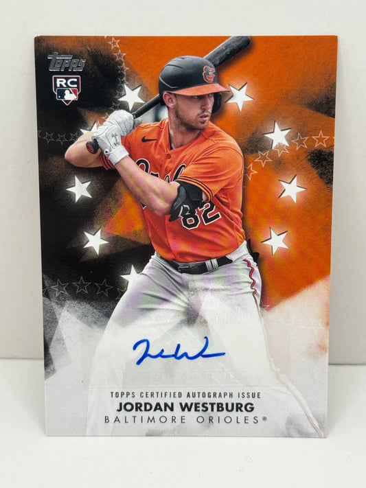 2024 Topps Jordan Westburg Baseball Stars Autograph RC #BSA-JWE Orioles