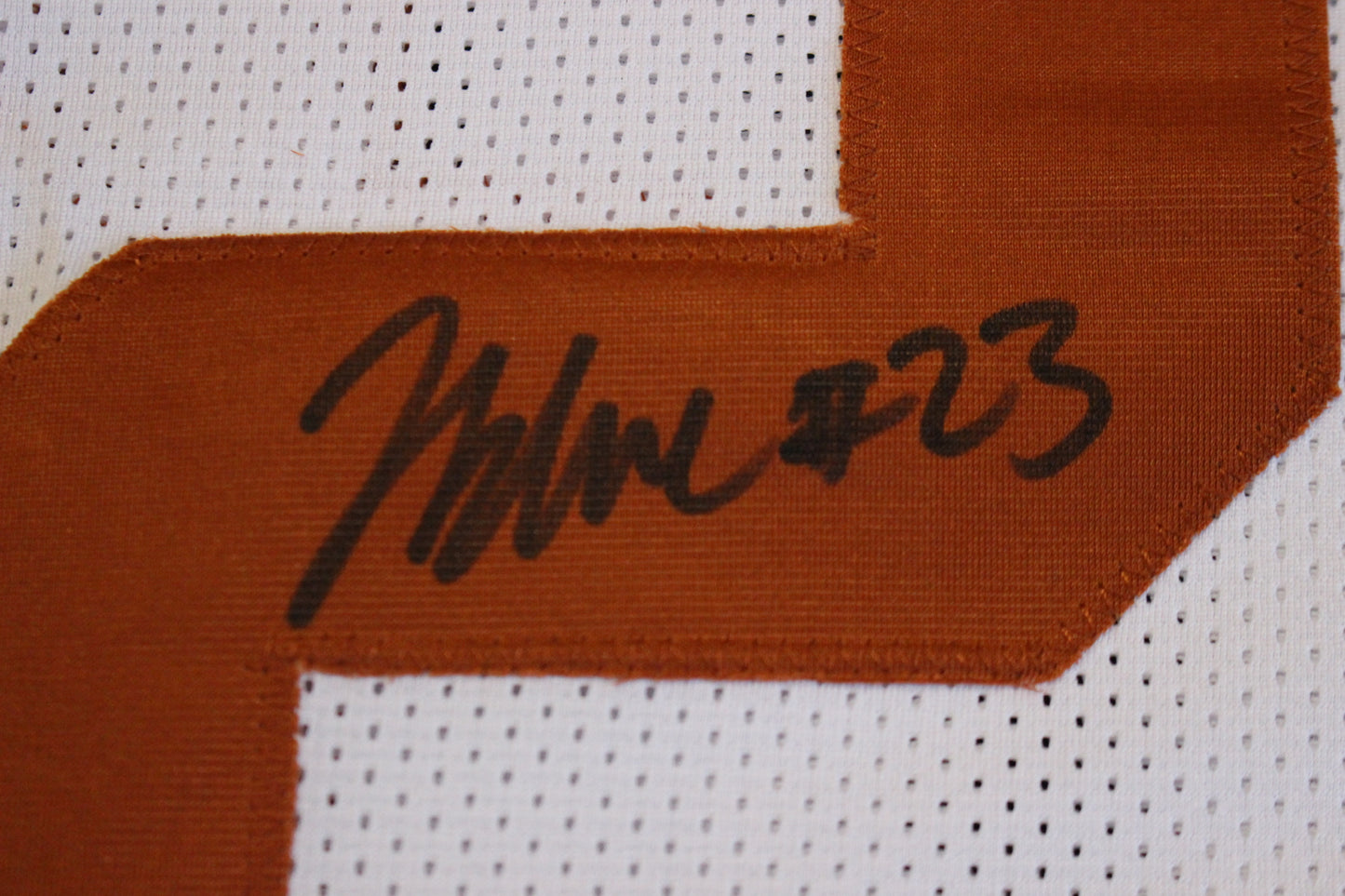 JAYDON BLUE TEXAS LONGHORNS SIGNED HOME FOOTBALL JERSEY Cowboys BAS
