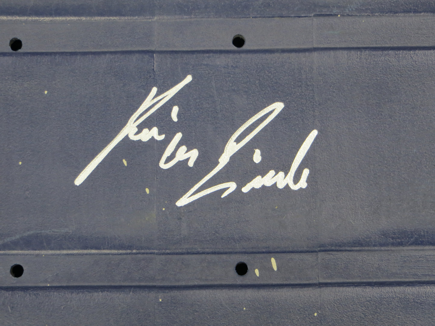 KEVIN VON ERICH SIGNED ORIGINAL TEXAS STADIUM Seat Bottom BAS COA