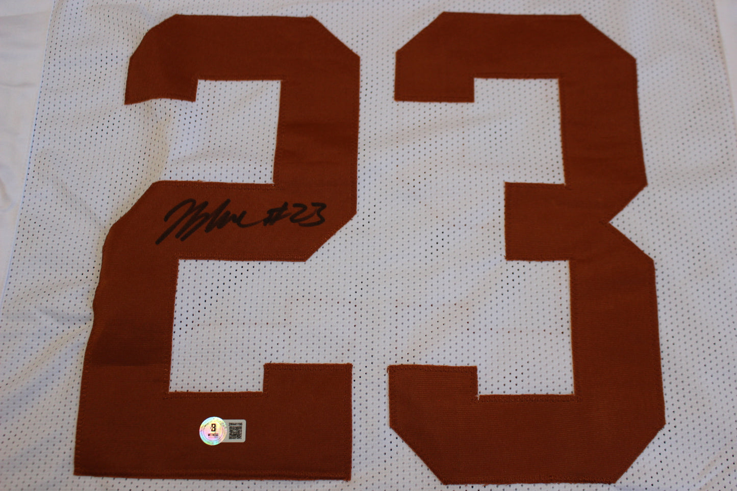 JAYDON BLUE TEXAS LONGHORNS SIGNED HOME FOOTBALL JERSEY Cowboys BAS