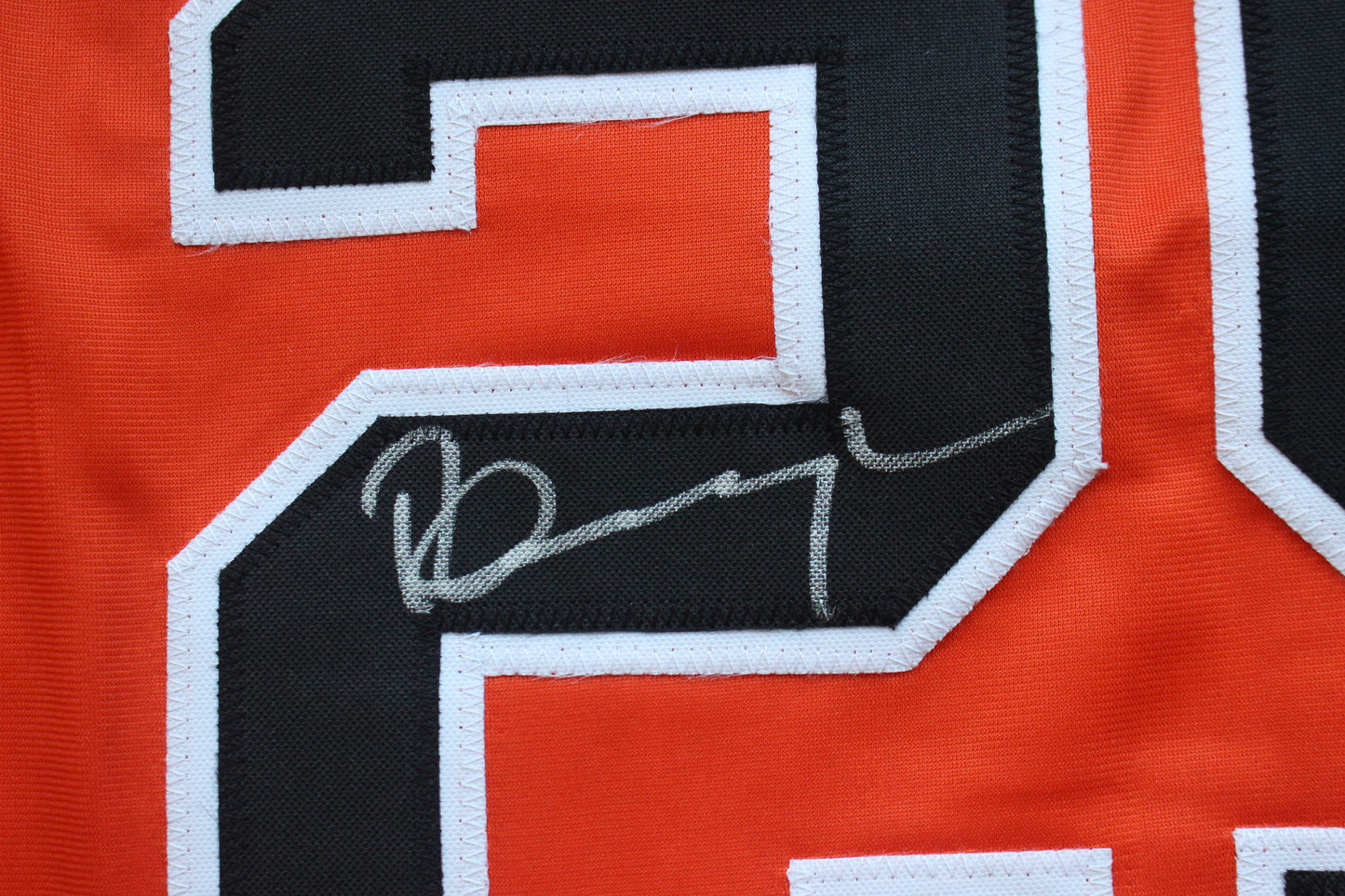 PETE INCAVIGLIA OSU ORANGE #29 "OU SUCKS!" with STATS JSA