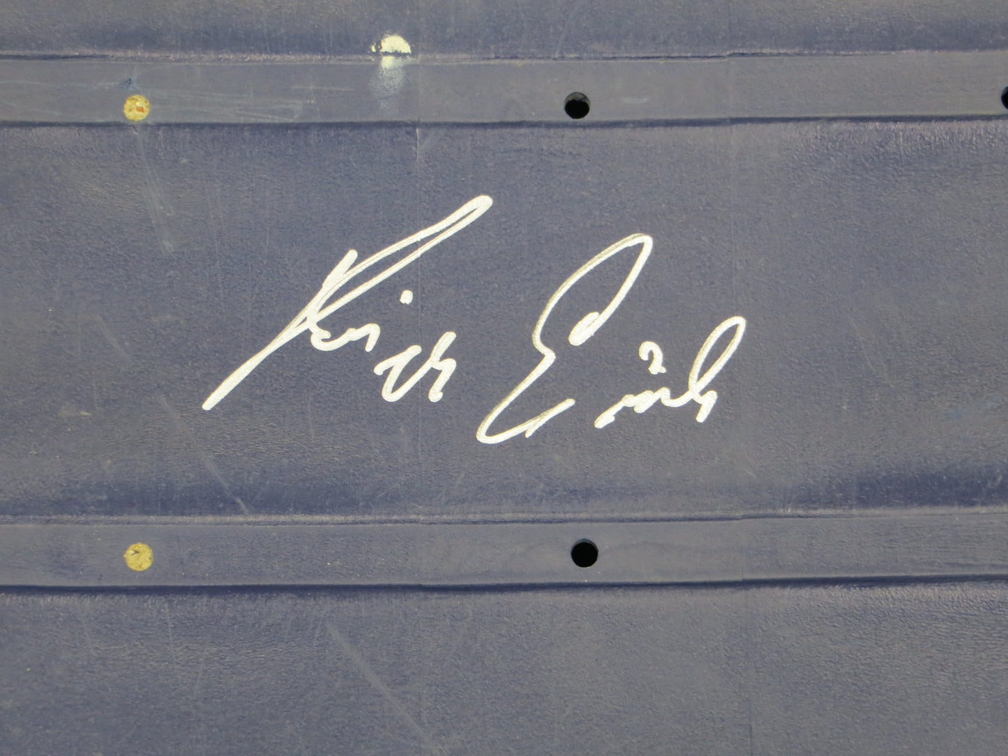 KEVIN VON ERICH SIGNED ORIGINAL TEXAS STADIUM Seat Bottom BAS COA