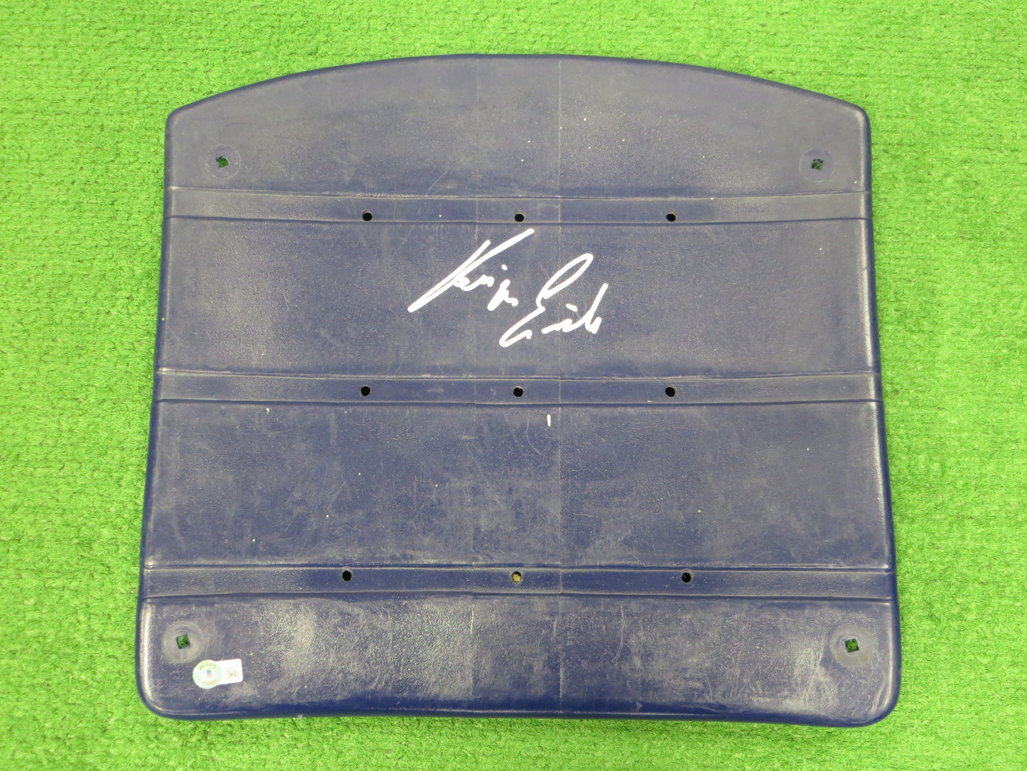 KEVIN VON ERICH SIGNED ORIGINAL TEXAS STADIUM Seat Bottom BAS COA
