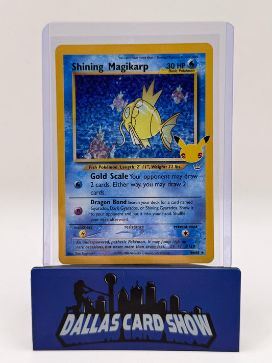 2021 Pokemon - Shining Magikarp (Classic Collection) - 66/64 Celebrations NM