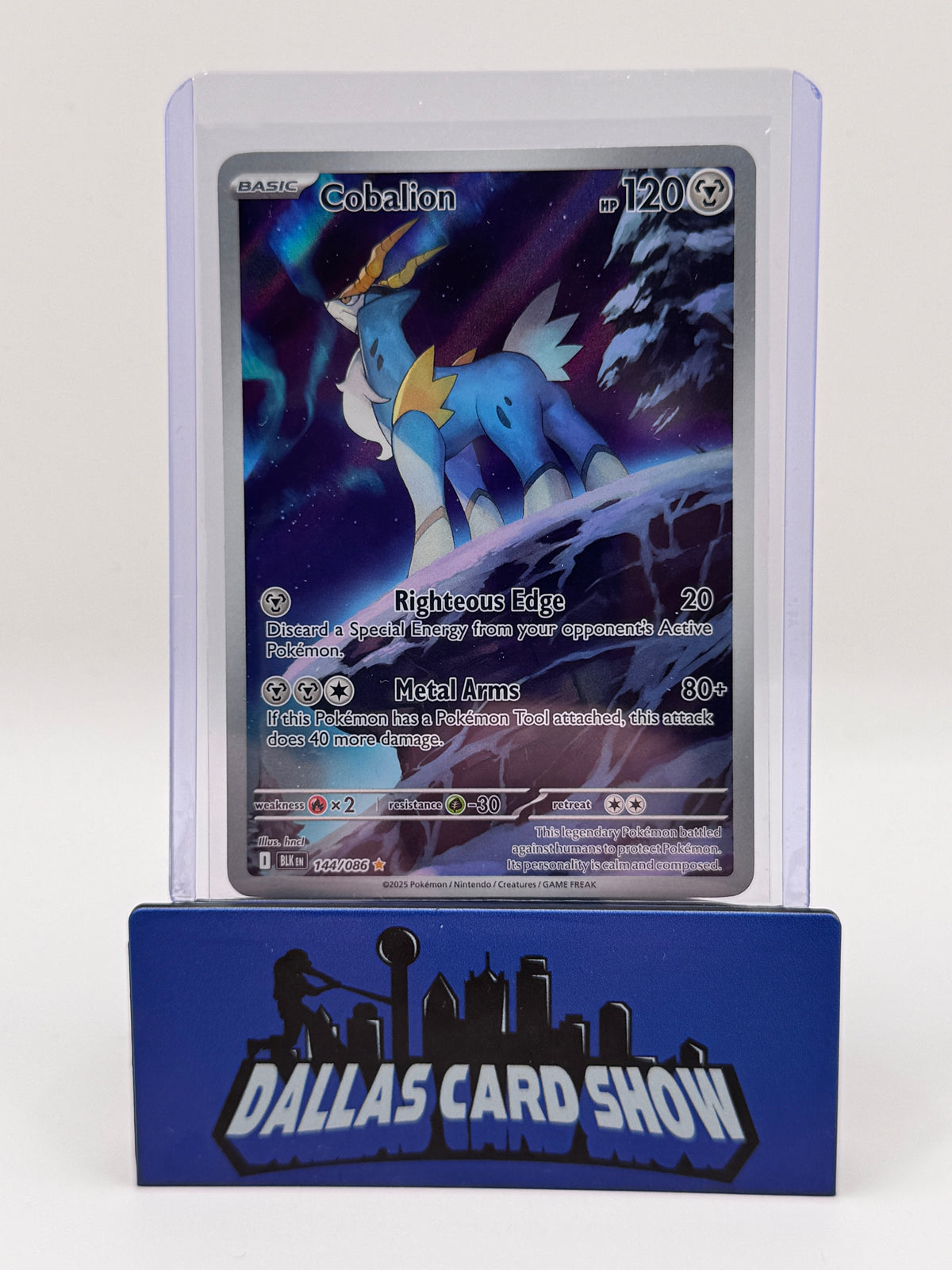 2025 Pokemon - Cobalion (Illustration Rare) - 144/086 Black Bolt NM