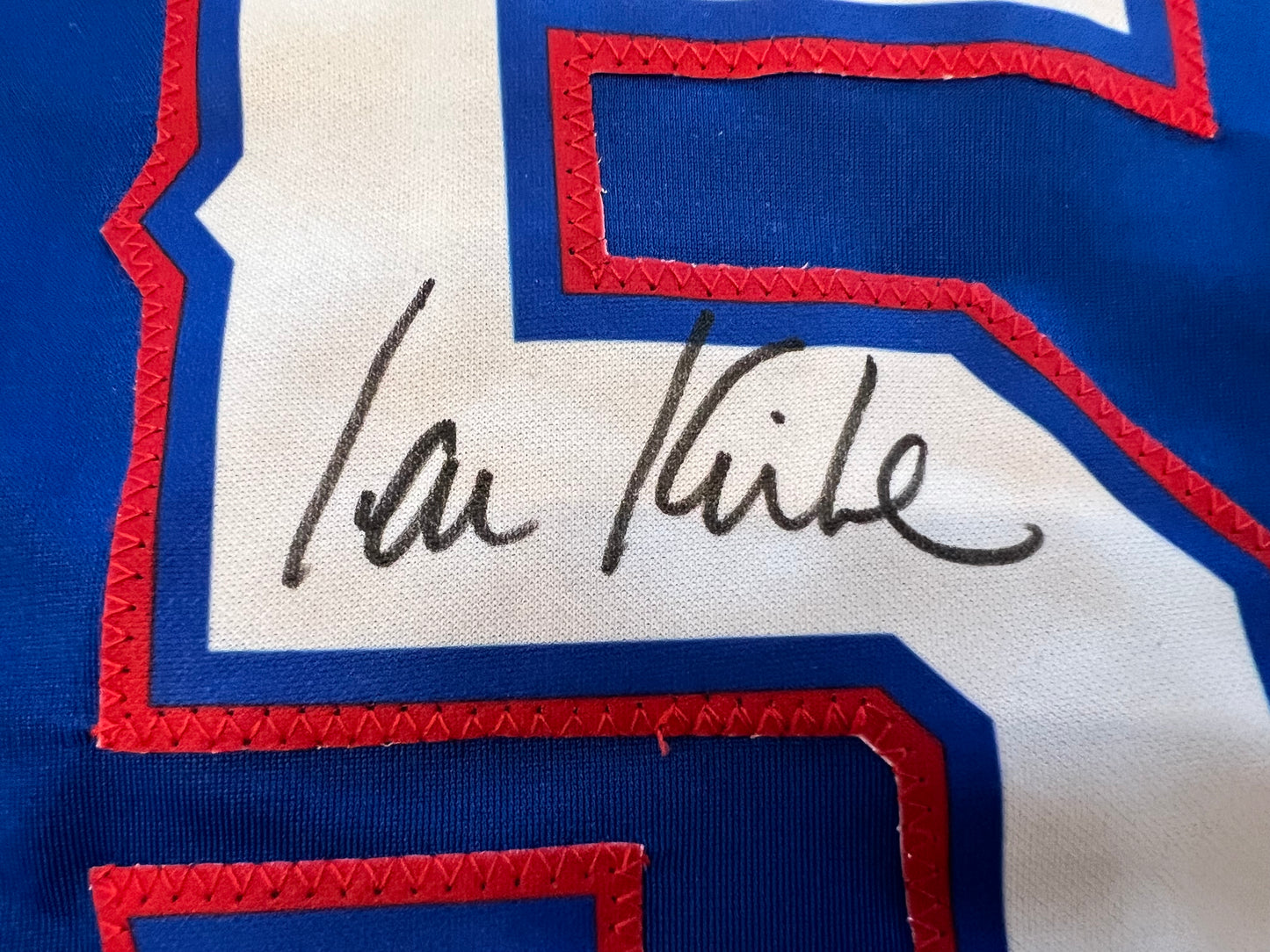 IAN KINSLER TEXAS RANGERS SIGNED BLUE JERSEY BAS COA