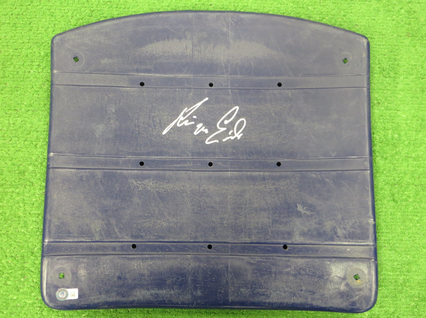 KEVIN VON ERICH SIGNED ORIGINAL TEXAS STADIUM Seat Bottom BAS COA