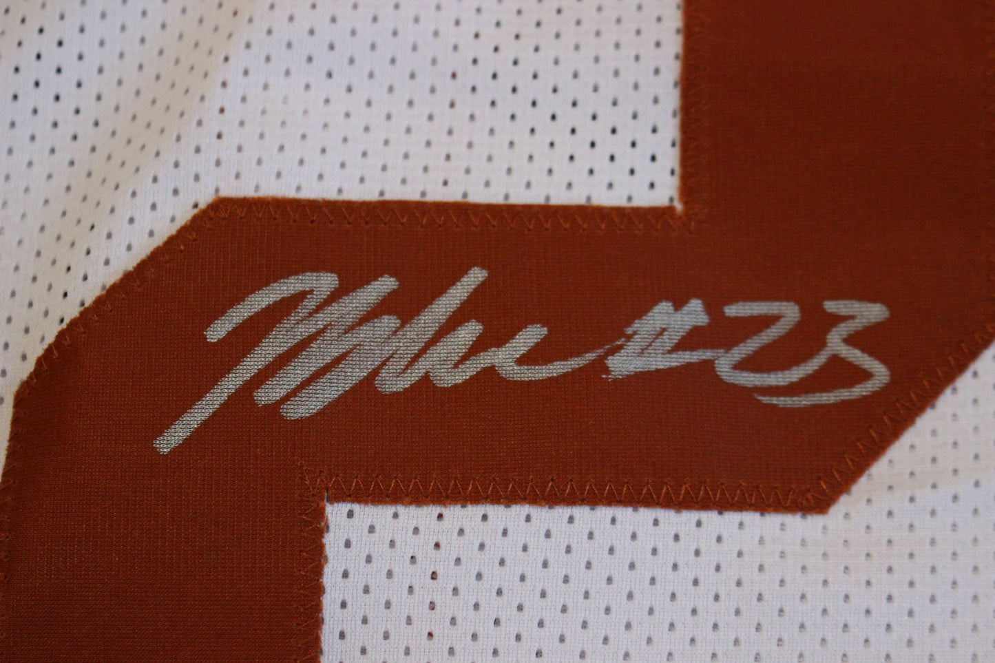 JAYDON BLUE TEXAS LONGHORNS SIGNED HOME FOOTBALL JERSEY Cowboys BAS