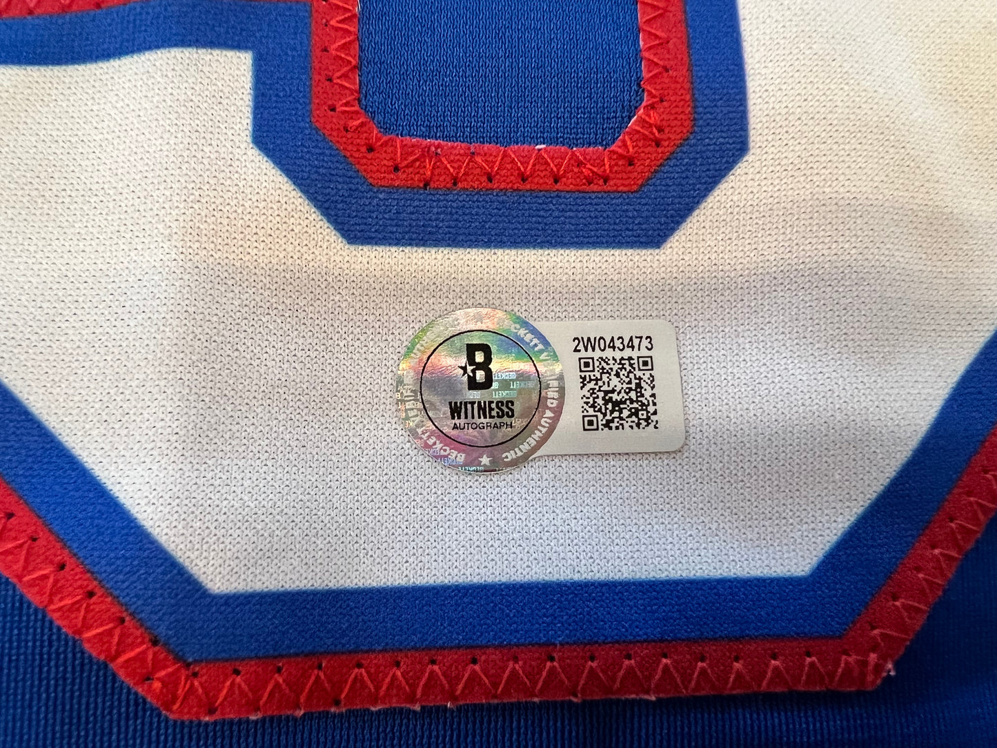 IAN KINSLER TEXAS RANGERS SIGNED BLUE JERSEY BAS COA