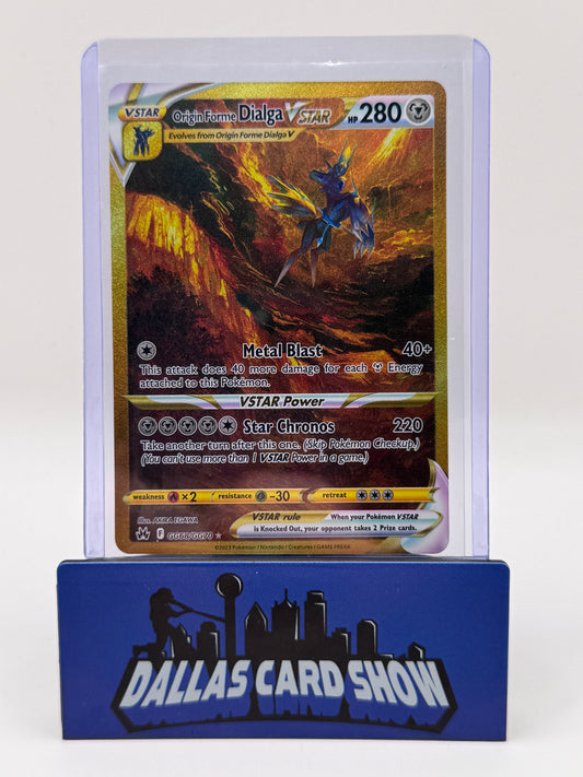 2023 Pokemon - Origin Forme Dialga VSTAR (Secret) - GG68/GG70 Crown Zenith NM
